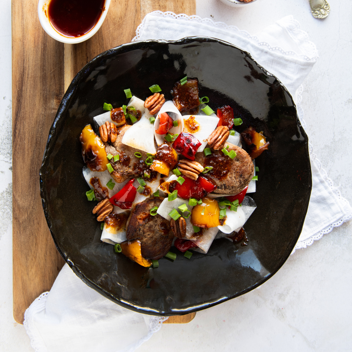 salade porc et radis daïkon